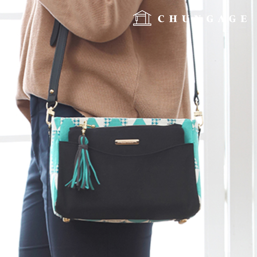 如何製作現代斜背包前袋配件 P1080