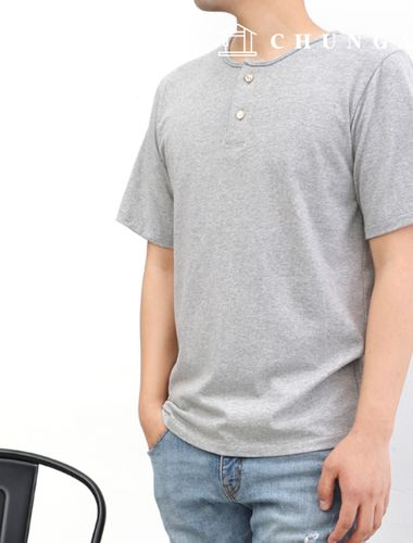 男士亨利領T卹製作圖 P441