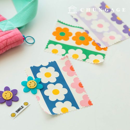 棉織物 40 單位 DTP 花卉圖案花織物條紋印花花 3 種