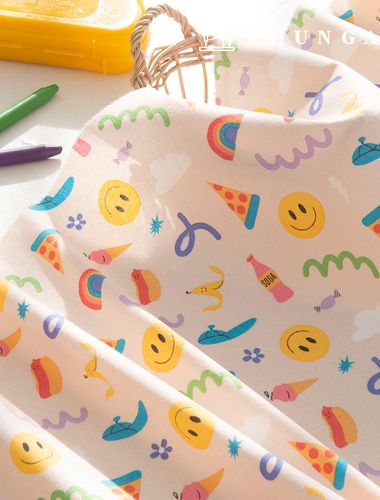 棉、超細紗線、羊毛、布料、冬季、20 件、布料、笑臉