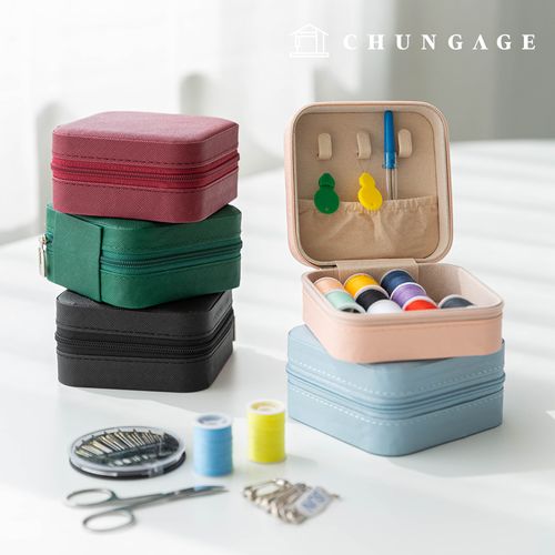 縫紉鉤盒縫紉機遺失了緞帶別針剪刀穿線器縫紉套裝