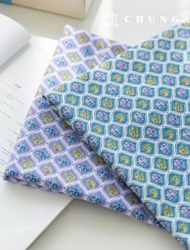 棉質布料 DTP 花卉圖案花朵布料 20 件 2 種復古花束