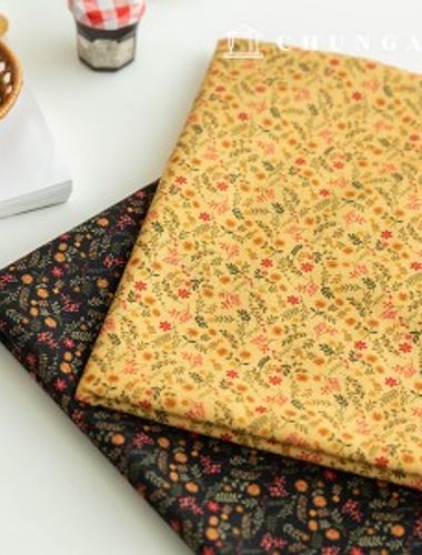 棉質布料 DTP 花卉圖案花卉布料 20 件花卉花園 2 種