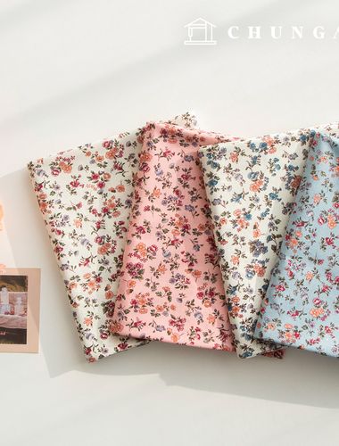 棉布花紋花布 20 片寬度 Joy 4 種類型