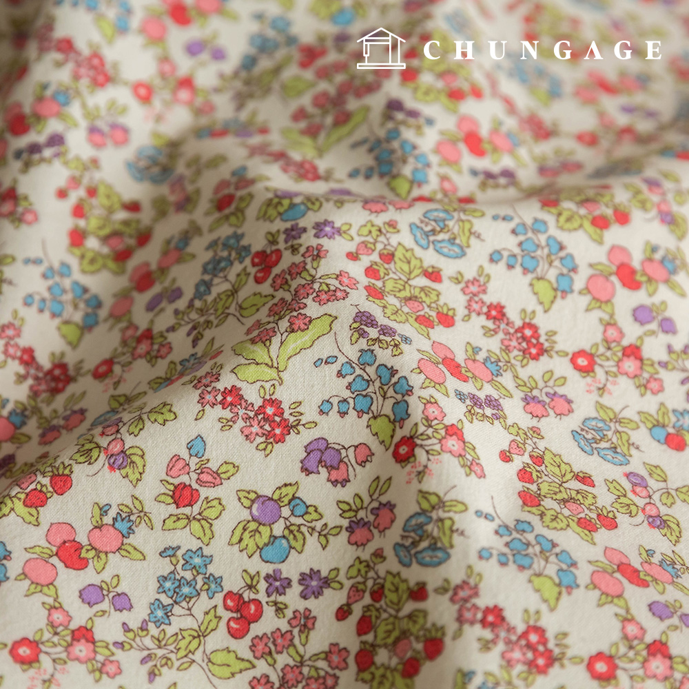 綿加絨 超細纖維 Flux Fabric Winter 20支 Water Fruits Fabric Preberry