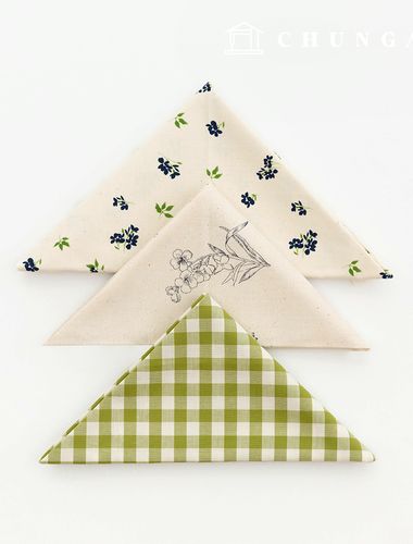 布料包花布老/舊花圖案格紋自製綿綠片布3種103