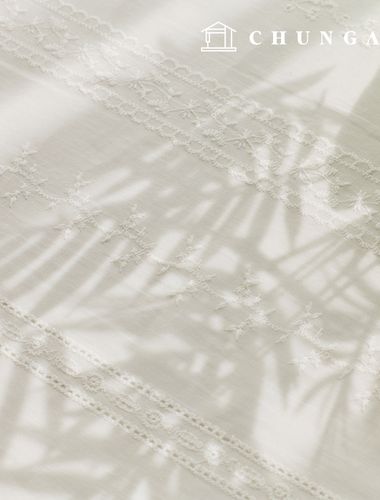 棉質花卉圖案苧麻布料 棉質花卉圖案苧麻布料 印花繡花布料 Andina