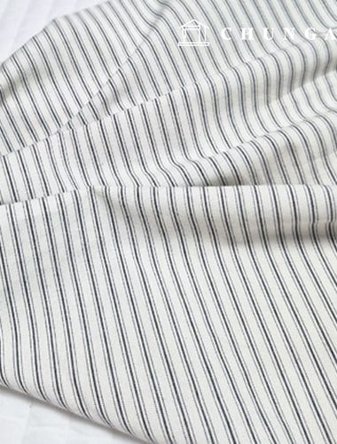 棉布，30劃，色織，格子佈，水洗，寬幅，白色，0.8cm