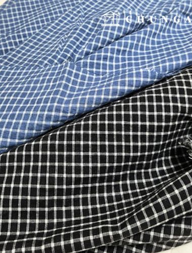 40 片棉布，預染，可水洗，寬幅，優雅方形，黑色，藍色，2 種類型