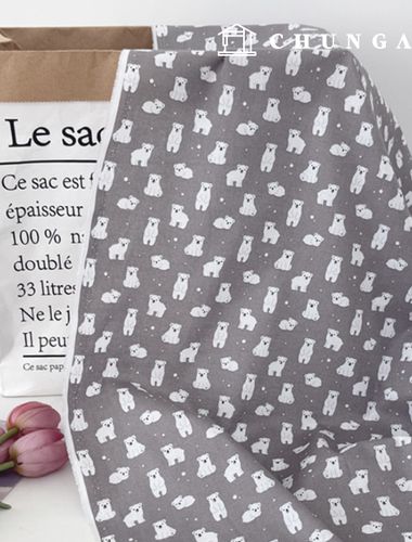 20片棉布圖，布料材質，北極熊