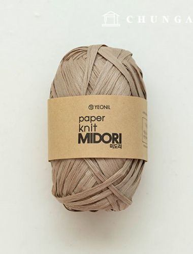 紙紗 Midori 夏季針織紗 藤編韓國紙紗 暖砂 203