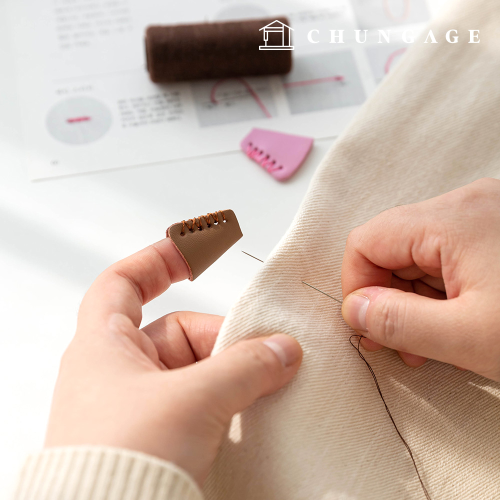 手指縫皮頂針 顏色隨機