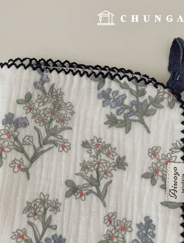 Yoru雙層紗布棉質花U型片