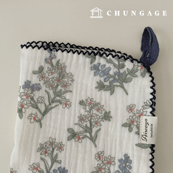 Yoru雙層紗布棉質花U型片