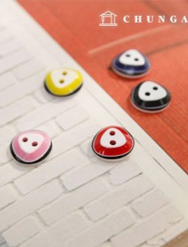 塑膠外套紐扣正裝襯衫正裝女式三角紐扣 5 枚 5 種