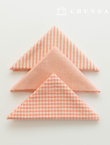 布料包格紋4mm碎布棉洗素色拼布melan3種018純粉紅色