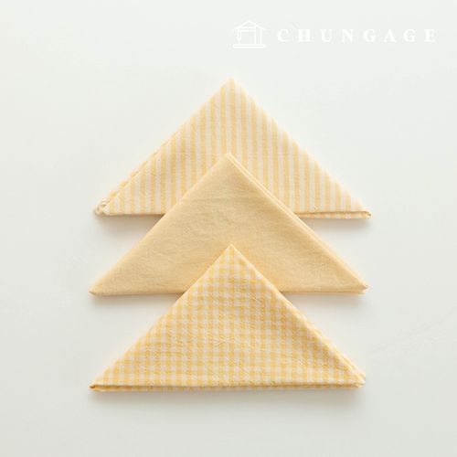 布料包 格子 4mm 碎布 棉布 水洗 素色 拼布 梅蘭 3 種 019 淺黃色