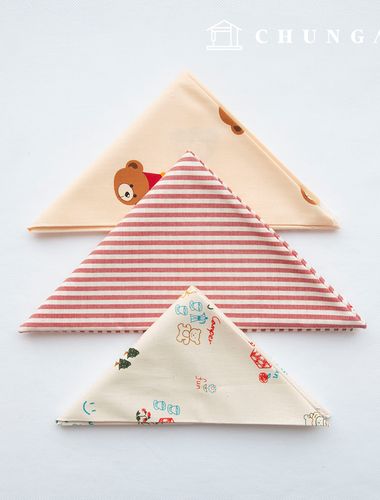 布包裝動物棉布泰迪熊條紋布料3種款式090