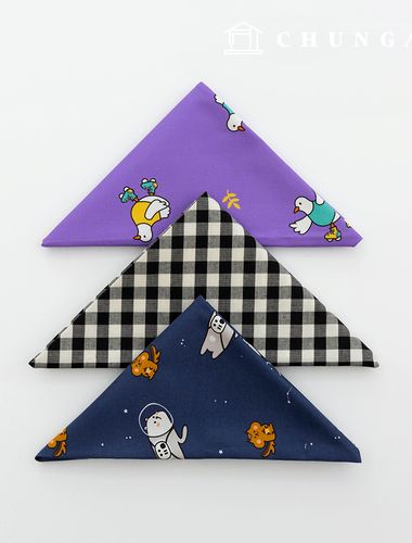 布料包動物邊角料布料格紋棉黑色毛絨玩具狗衣服製作邊角料布料3種102