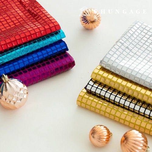 四片亮片布料,閃光布料,舞台禮服,派對布料,珠寶,8種