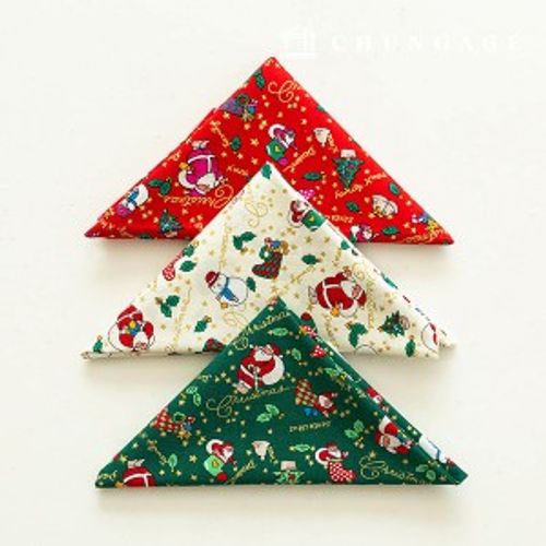 聖誕圖案棉布套裝，40 片，聖誕老人圖案，3 包，158