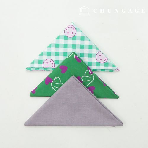 布料包 格紋碎布 愛心微笑 毛絨玩具狗衣服製作碎布料 3種139