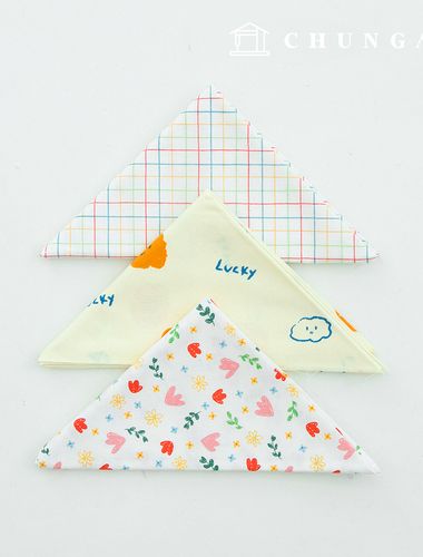 布料包 格紋 蕾絲布料 花朵圖案 棉雲片布料 3種140