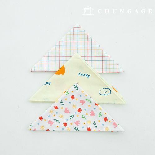 布料包 格紋 蕾絲布料 花朵圖案 棉雲片布料 3種140