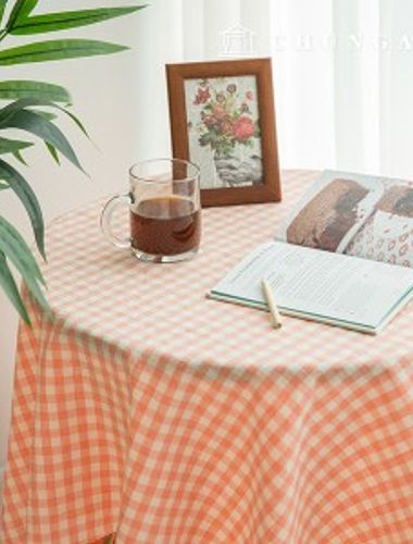 防水復古/古董桌布，棉質桌布，格子混色，純色圖案桌布，石板活動桌布，90x160