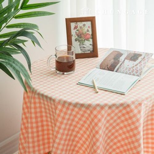 防水復古/古董桌布，棉質桌布，格子混色，純色圖案桌布，石板活動桌布，90x160