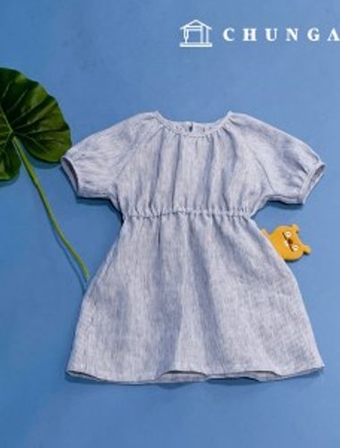 衣服製作 衣服花樣 兒童抽褶連身裙製作 P1716