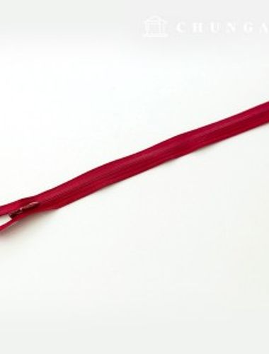 控制台拉鍊隱藏式單拉鍊服裝製作 25cm 紅酒