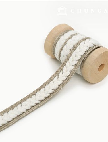 棉質織帶，包款配件，織帶，梳理刀刃，象牙米色 76836