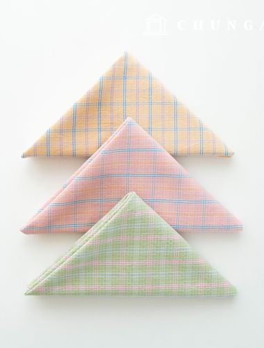 布料包 格紋碎布 棉碎布 水洗 格紋 修復/做舊 粉彩 和諧 3種