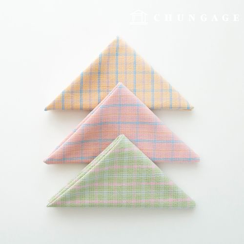 布料包 格紋碎布 棉碎布 水洗 格紋 修復/做舊 粉彩 和諧 3種