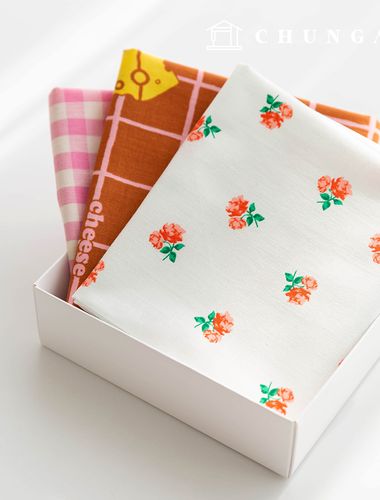 布料包 碎花布料 花朵圖案 起司格子佈料 毛玩具 狗狗衣服製作 3 種 198