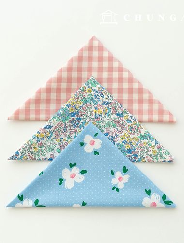 布料包 碎花布料 格紋花紋布料 絨毛玩具 狗狗衣服製作 3 種款式 203