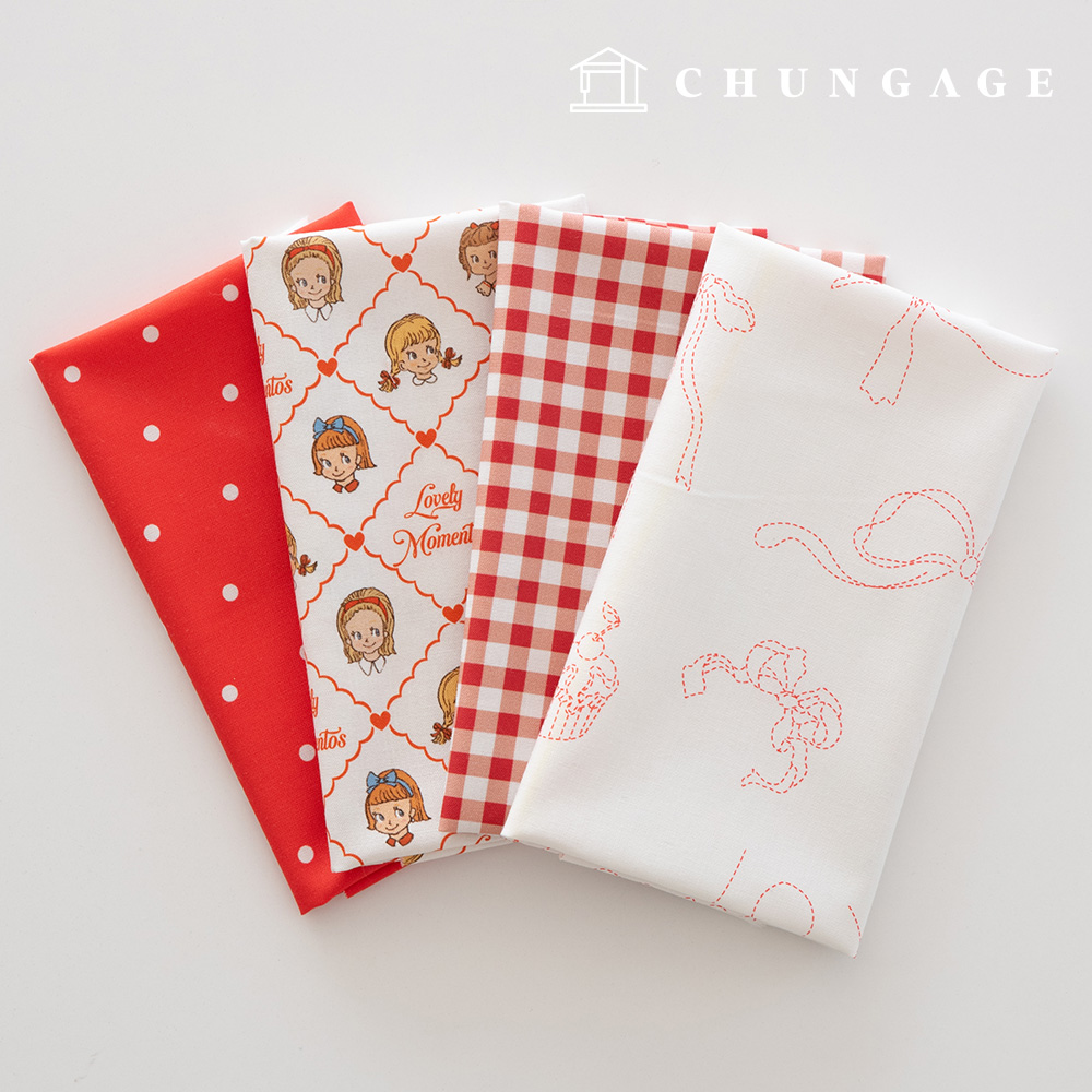 聖誕碎布包，格子佈，毛絨玩具狗衣服製作用，4種款式，205