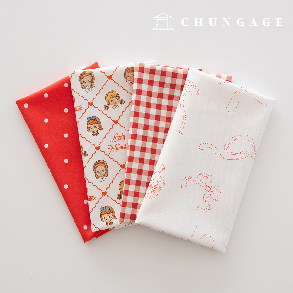 聖誕碎布包，格子佈，毛絨玩具狗衣服製作用，4種款式，205