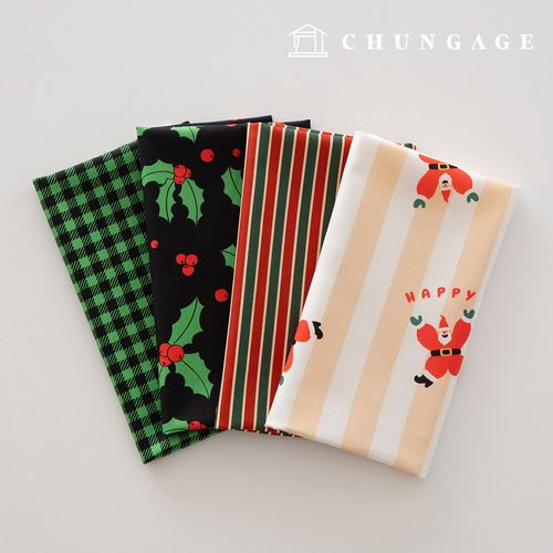 布料包 聖誕節碎布 格紋 毛絨玩具 狗狗衣服製作 4種類型 207