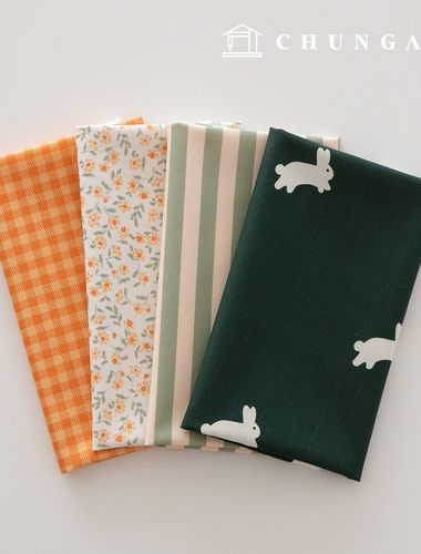 布料包：兔毛碎布、格紋布、毛絨編織材料、狗狗衣服製作材料，4種，208