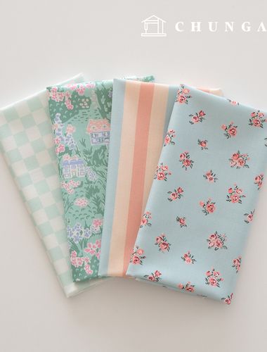 布料包 花朵碎布 格紋 絨毛玩具 狗狗衣服製作 4種 212