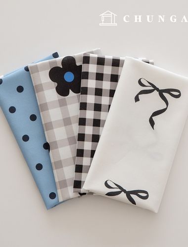 布料包：蝴蝶結布、碎布、格紋布、毛絨編織材料、寵物服裝製作材料，4種，216