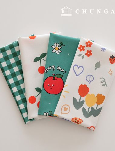 布料包蘋果碎佈格紋毛玩具狗衣服製作4種219