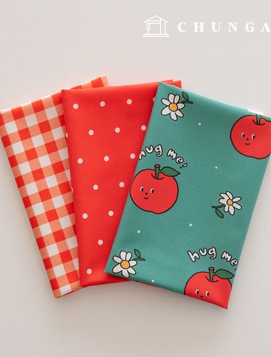 布料包蘋果碎佈格紋毛玩具狗衣服製作3種231