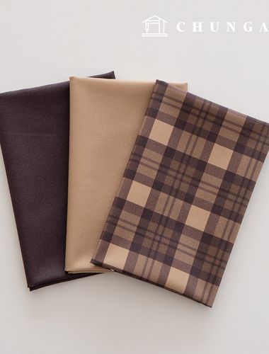 布料包：素色碎布、格紋布、毛絨玩具、狗衣服製作用布料，3種，234片