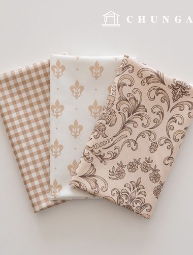 布料包 文藝復興時期碎布 格子佈 毛皮玩具 狗衣服製作 3種類型 236