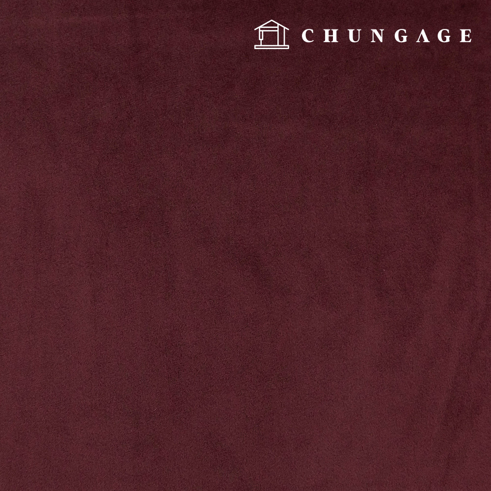 聖誕天鵝絨布料,素色毛絨玩具布料,冬季窗簾,靠墊展示盒布料,新款貝拉深酒紅色單件裝