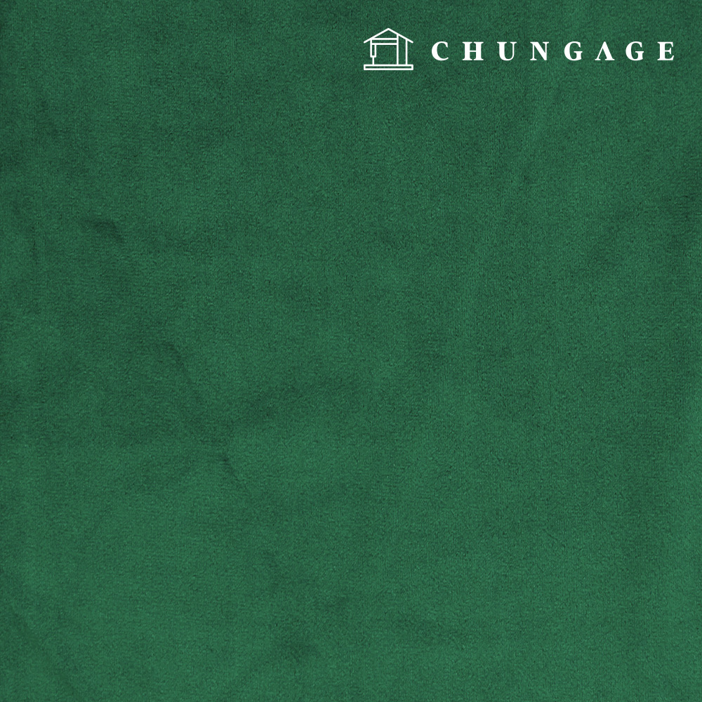 聖誕天鵝絨面料，素色面料，絲綢面料，冬季天鵝絨靠墊展示盒，面料，New Bella，森林綠，1 件