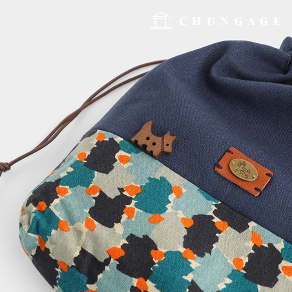 復古木質紐扣小狗木質紐扣 68241